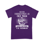 Scotstee Shop - Never Underestimate An Old Man Funny US Veteran Gift For Men 4th Of July Shirt