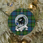 Newlands Scottish Clan Badge Plaid Ornament Gift. Christmas Tree Ornament Newlands Clan Tartan Ornament Great Christmas Ornaments Gift - Scotstee Shop
