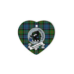 Newlands Scottish Clan Badge Plaid Christmas Ornaments Gift Heart Ornament Newlands Clan Tartan Ornaments, Plaid Ornament, christmas Ornament, plaid christmas ornament