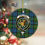 Newlands Scottish Clan Plaid Ornament Gift. Christmas Tree Ornament Newlands Clan Tartan Ornament Great Christmas Ornaments Gift - Scotstee Shop