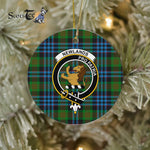 Newlands Scottish Clan Plaid Ornament Gift. Christmas Tree Ornament Newlands Clan Tartan Ornament Great Christmas Ornaments Gift - Scotstee Shop