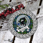 Newlands Tartan Ornament,  ceramic ornament, personalized christmas ornaments, christmas tree ornaments, christmas door decorations, Plaid Ornament, Tartan Ceramic Ornament