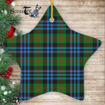 Newlands Tartan Ornament Star Ornament, Christmas Star Decorations, ceramic ornament, Plaid Star Ceramic Ornament, Christmas Ornament Decorations Gift
