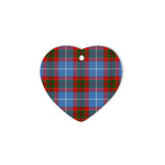 Newton Tartan Heart Ornaments, Christmas Tree Ornament, Plaid Christmas Ornaments, Ceramic Heart Christmas Tree Decoration, Christmas Ornament, Plaid Ornament, Tartan Ornament, Buffalo Plaid Ornament