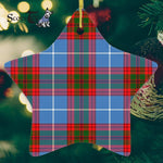 Newton Tartan Ornament Star Ornament, Christmas Star Decorations, ceramic ornament, Plaid Star Ceramic Ornament, Christmas Ornament Decorations Gift
