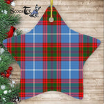 Newton Tartan Ornament Star Ornament, Christmas Star Decorations, ceramic ornament, Plaid Star Ceramic Ornament, Christmas Ornament Decorations Gift