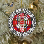 Nicolson Clan Tartan Crest Badge Plaid Ornament Gift. Christmas Tree Ornament Tartan Ornament Great Christmas Ornaments Gift - Scotstee Shop