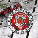 Nicolson Clan Tartan Crest Badge Plaid Ornament Gift. Christmas Tree Ornament Tartan Ornament Great Christmas Ornaments Gift - Scotstee Shop