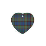 Nicolson Hunting Ancient Tartan Heart Ornaments, Christmas Tree Ornament, Plaid Christmas Ornaments, Ceramic Heart Christmas Tree Decoration, Christmas Ornament, Plaid Ornament, Tartan Ornament, Buffalo Plaid Ornament