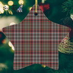 Nicolson Hunting Weathered Tartan Ornament Star Ornament, Christmas Star Decorations, ceramic ornament, Plaid Star Ceramic Ornament, Christmas Ornament Decorations Gift