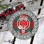 Niven Tartan Ornament,  ceramic ornament, personalized christmas ornaments, christmas tree ornaments, christmas door decorations, Plaid Ornament, Tartan Ceramic Ornament
