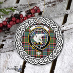 Norvel Tartan Ornament,  ceramic ornament, personalized christmas ornaments, christmas tree ornaments, christmas door decorations, Plaid Ornament, Tartan Ceramic Ornament