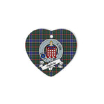 Ogilvie Scottish Clan Badge Plaid Christmas Ornaments Gift Heart Ornament Ogilvie Clan Tartan Ornaments, Plaid Ornament, christmas Ornament, plaid christmas ornament