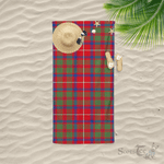 Scotstee Shop Oversized Beach Towels Clan Shaw Red Modern Stripe Beach Towel Tartan Plaid Beach Towel, Tartan Beach Towel, Plaid Beach Towel, stripe Beach Towel