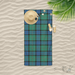 Scotstee Shop Oversized Beach Towels Clan Sinclair Hunting Ancient Stripe Beach Towel Tartan Plaid Beach Towel, Tartan Beach Towel, Plaid Beach Towel, stripe Beach Towel