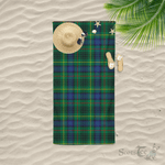 Scotstee Shop - Scotstee Shop Tartan Beach Towels Clan Stewart Dress Ancient Tartan Plaid Beach Towel