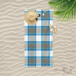 Scotstee Shop Oversized Beach Towels Clan Stewart Muted Blue Stripe Beach Towel Tartan Plaid Beach Towel, Tartan Beach Towel, Plaid Beach Towel, stripe Beach Towel