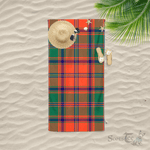 Scotstee Shop - Scotstee Shop Tartan Beach Towels Clan Stewart Hunting Modern Tartan Plaid Beach Towel