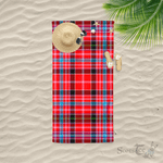 Scotstee Shop - Scotstee Shop Tartan Beach Towels Clan Stewart Royal Modern Tartan Plaid Beach Towel