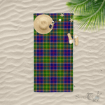 Scotstee Shop - Scotstee Shop Tartan Beach Towels Clan Wedderburn Tartan Plaid Beach Towel