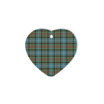 Paisley Tartan Heart Ornaments, Christmas Tree Ornament, Plaid Christmas Ornaments, Ceramic Heart Christmas Tree Decoration, Christmas Ornament, Plaid Ornament, Tartan Ornament, Buffalo Plaid Ornament