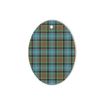 Paisley Tartan Oval Ornaments, Christmas Tree Ornament, Plaid Christmas Ornaments, Ceramic Oval Christmas Tree Decoration, Tartan Oval Ornaments, Christmas Tree Ornament, Plaid Christmas Ornaments, Ceramic Oval Christmas Tree Decoration
