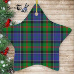 Paterson Ancient Tartan Ornament Star Ornament, Christmas Star Decorations, ceramic ornament, Plaid Star Ceramic Ornament, Christmas Ornament Decorations Gift