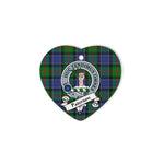 Paterson Scottish Clan Badge Plaid Christmas Ornaments Gift Heart Ornament Paterson Clan Tartan Ornaments, Plaid Ornament, christmas Ornament, plaid christmas ornament