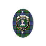 Paterson Scottish Clan Plaid Ornament Gift. Christmas Tree Ornament Paterson Clan Tartan Ornament,  ceramic ornament, personalized christmas ornaments, christmas tree ornaments, christmas door decorations, Plaid Ornament, Tartan Ceramic Ornament