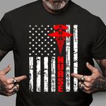 Scotstee Shop - Patriotic American USA Flag Registered Nurse Gift 4th Of July Shirt Nurse 4th of July Shirt