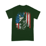 Scotstee Shop - Patriotic German Shepherd American Flag Dog Gift 4th Of July Shirt Patriotic German Shepherd T Shirt