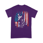 Scotstee Shop - Patriotic German Shepherd American Flag Dog Gift 4th Of July Shirt Patriotic German Shepherd T Shirt
