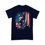 Scotstee Shop - Patriotic German Shepherd American Flag Dog Gift 4th Of July Shirt Patriotic German Shepherd T Shirt