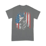 Scotstee Shop - Patriotic German Shepherd American Flag Dog Gift 4th Of July Shirt Patriotic German Shepherd T Shirt