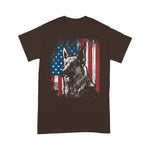 Scotstee Shop - Patriotic German Shepherd American Flag Dog Gift 4th Of July Shirt Patriotic German Shepherd T Shirt