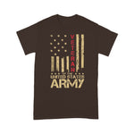 Scotstee Shop - Patriotic U.S Army Veteran Red Line American Flag Vintage 4th Of July Shirt Army Veteran Shirts Army Mom Shirt Army Shirts