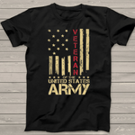 Scotstee Shop - Patriotic U.S Army Veteran Red Line American Flag Vintage 4th Of July Shirt Army Veteran Shirts Army Mom Shirt Army Shirts