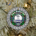 Patterson Clan Tartan Badge Plaid Ornament Gift. Christmas Tree Ornament Tartan Ornament Great Christmas Ornaments Gift - Scotstee Shop