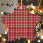Pennington Tartan Ornament Star Ornament, Christmas Star Decorations, ceramic ornament, Plaid Star Ceramic Ornament, Christmas Ornament Decorations Gift
