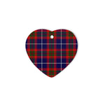 Pennycook Tartan Heart Ornaments, Christmas Tree Ornament, Plaid Christmas Ornaments, Ceramic Heart Christmas Tree Decoration, Christmas Ornament, Plaid Ornament, Tartan Ornament, Buffalo Plaid Ornament