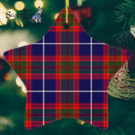 Pennycook Tartan Ornament Star Ornament, Christmas Star Decorations, ceramic ornament, Plaid Star Ceramic Ornament, Christmas Ornament Decorations Gift