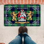 Personalized Doormat, Custom Door Mats, Tartan Door Mat The Family Abercrombie Welcome Mat, Plaid Doormat Scottish Custom Welcome Mats, Personalized Door Mat