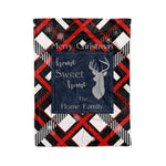 Personalized Fleece Blankets Tartan Blanket Christmas Holiday Home Plaid Blanket - Scotstee Shop