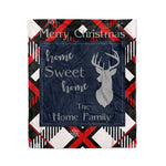 Personalized Fleece Blankets Tartan Blanket Christmas Holiday Home Plaid Blanket - Scotstee Shop