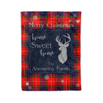 Scotstee Shop Tartan Plaid Christmas Fleece Blankets Clan Abernethy Plaid Blanket, tartan blanket, tartan blanket fleece, plaid blanket, plaid fleece blanket, clan tartan blanket, clan blanket, christmas blanket