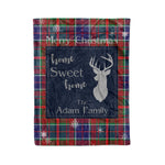 Scotstee Shop Tartan Plaid Christmas Fleece Blankets Clan Adam Ancient Plaid Blanket, tartan blanket, tartan blanket fleece, plaid blanket, plaid fleece blanket, clan tartan blanket, clan blanket, christmas blanket