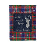 Scotstee Shop Tartan Plaid Christmas Fleece Blankets Clan Adam Ancient Plaid Blanket, tartan blanket, tartan blanket fleece, plaid blanket, plaid fleece blanket, clan tartan blanket, clan blanket, christmas blanket
