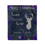 Scotstee Shop Tartan Plaid Christmas Fleece Blankets Clan Adam Hunting Plaid Blanket, tartan blanket, tartan blanket fleece, plaid blanket, plaid fleece blanket, clan tartan blanket, clan blanket, christmas blanket