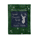 Scotstee Shop Tartan Plaid Christmas Fleece Blankets Clan Agnew Hunting Plaid Blanket, tartan blanket, tartan blanket fleece, plaid blanket, plaid fleece blanket, clan tartan blanket, clan blanket, christmas blanket
