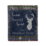 Scotstee Shop Tartan Plaid Christmas Fleece Blankets Clan Aikenhead Plaid Blanket, tartan blanket, tartan blanket fleece, plaid blanket, plaid fleece blanket, clan tartan blanket, clan blanket, christmas blanket